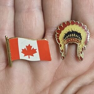 Pair of Canada Souvenir Lapel Pins